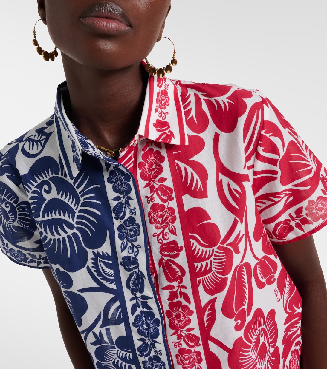Cashew And Birds cotton shirt | Farm Rio