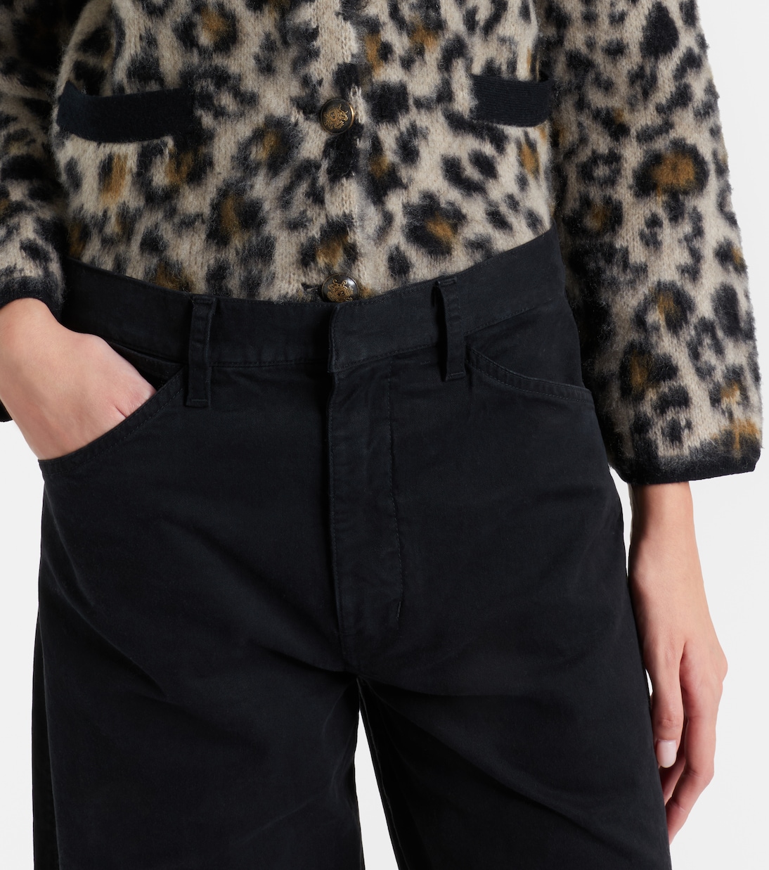 Tribeca cotton twill barrel-leg pants | Nili Lotan