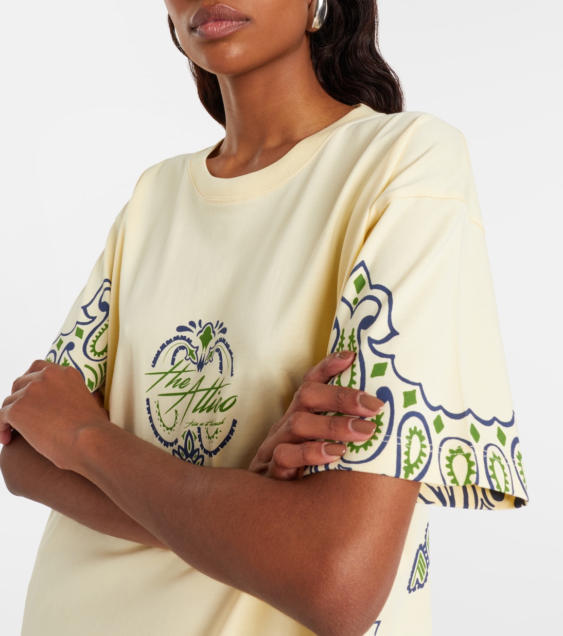 Bandana oversized cotton jersey T-shirt | The Attico