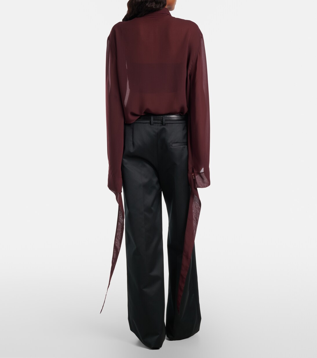 Weite Hose Brickell aus Satin | The Frankie Shop