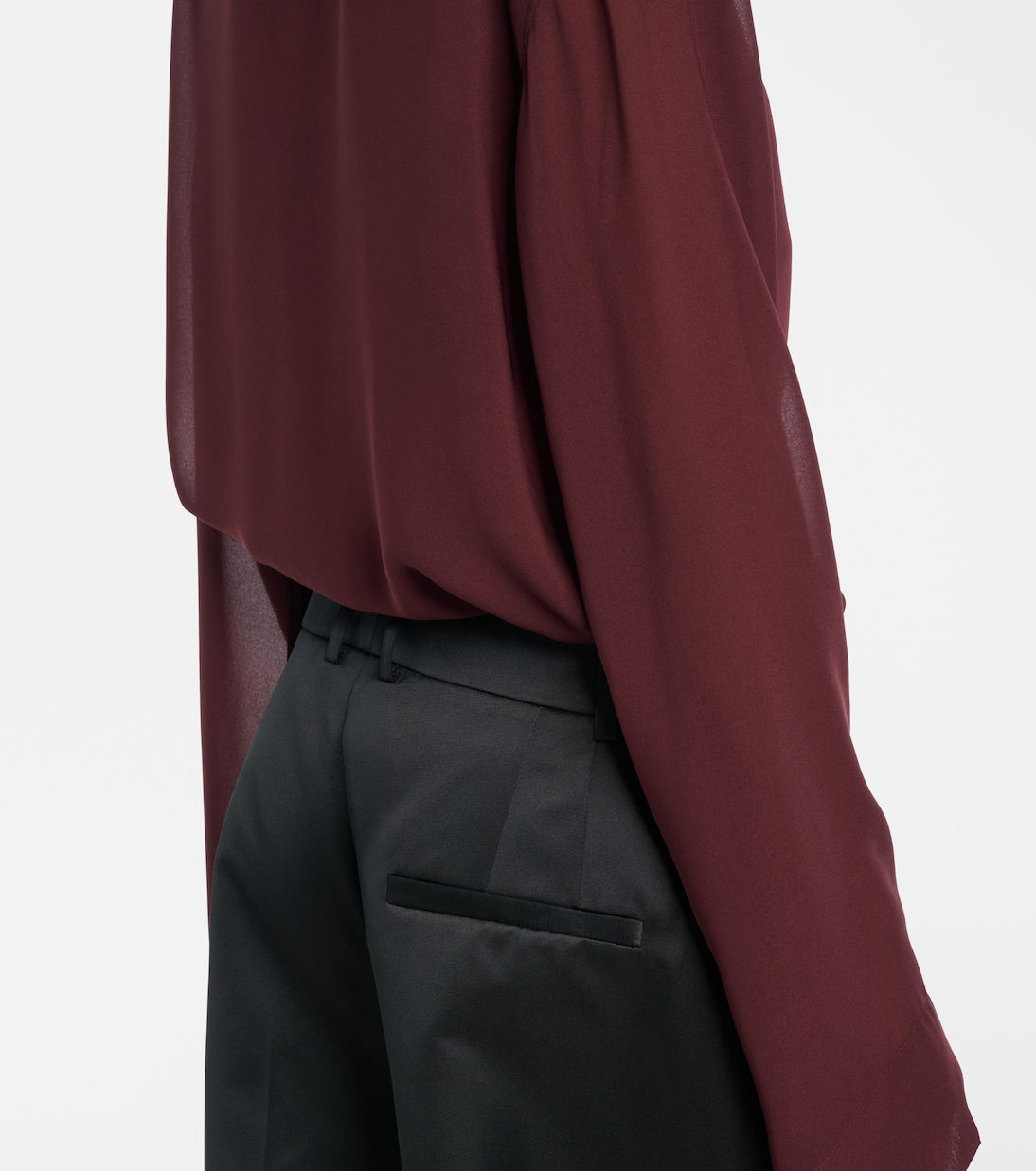 Weite Hose Brickell aus Satin | The Frankie Shop