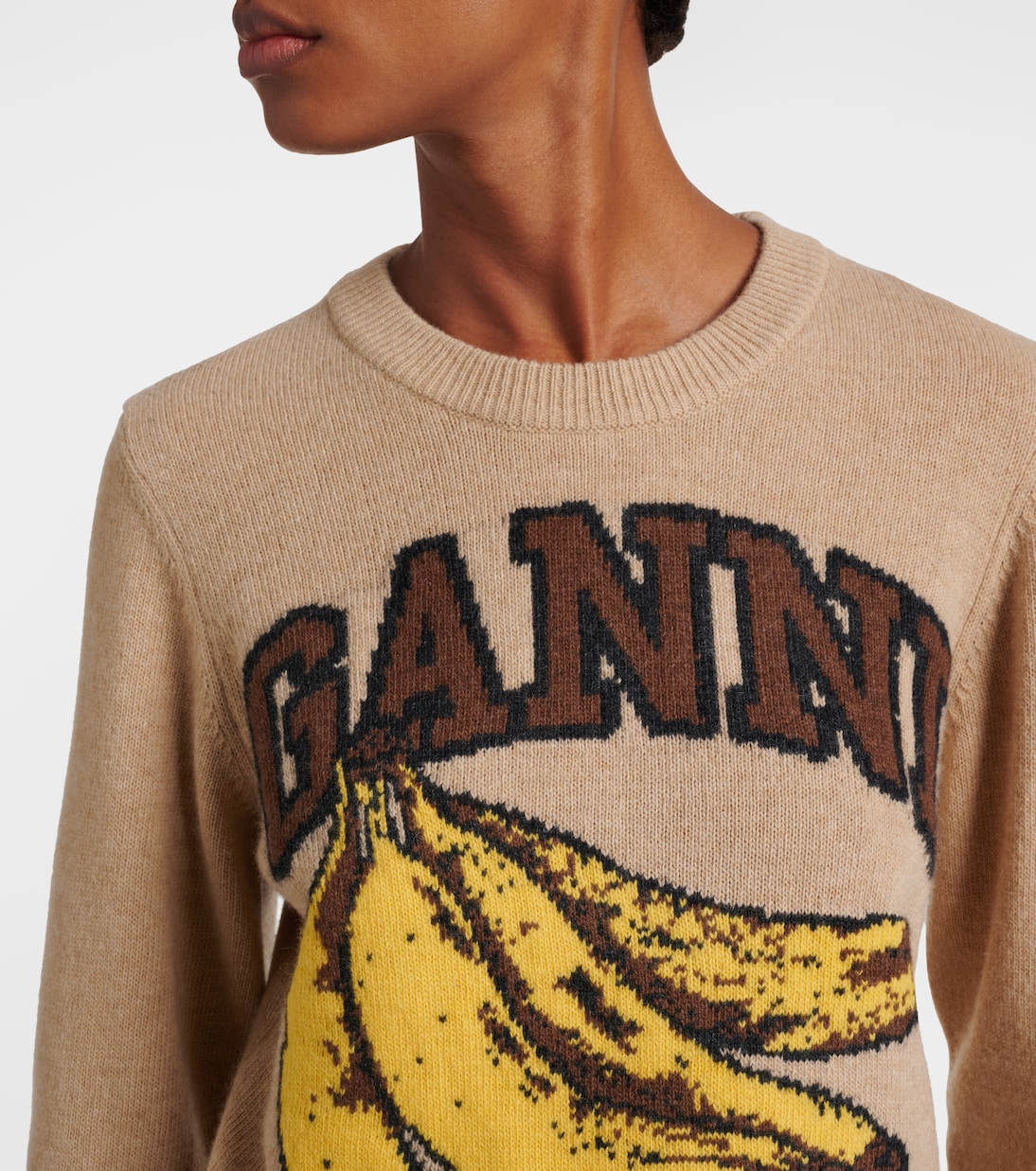Logo intarsia sweater | Ganni