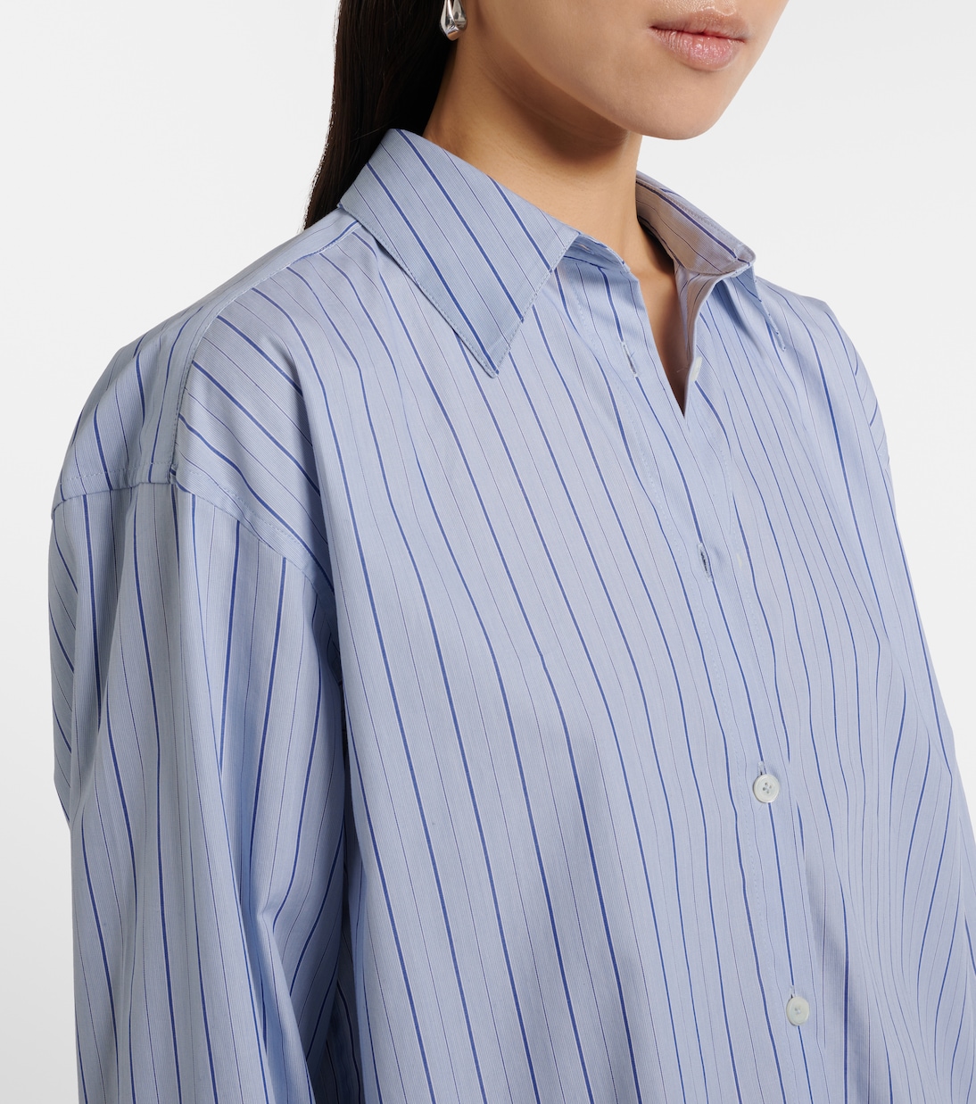 스트라이프 코튼 셔츠 | Toteme