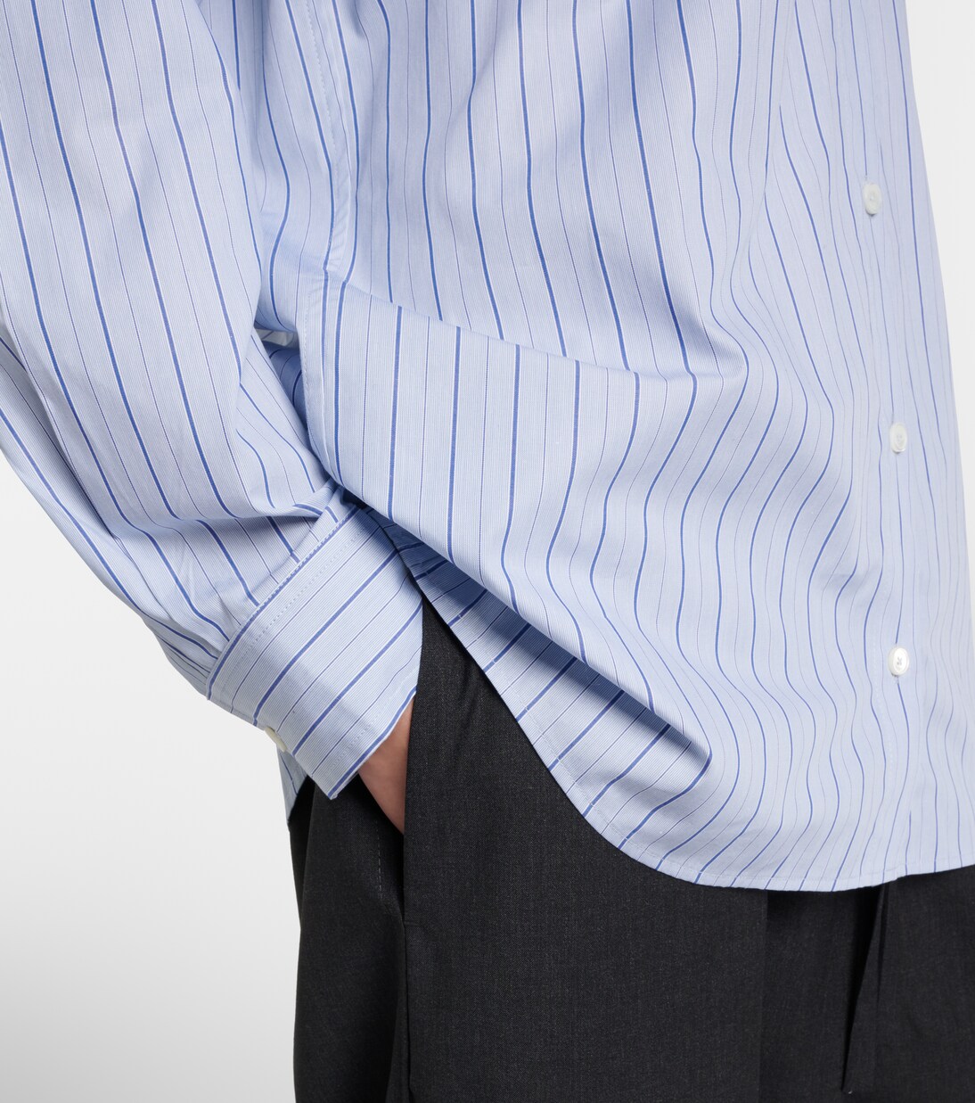 스트라이프 코튼 셔츠 | Toteme