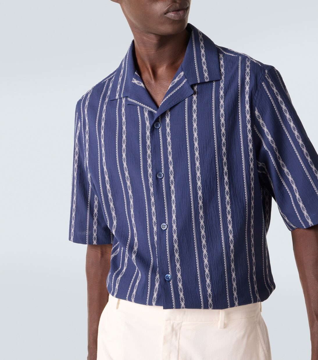 Bedrucktes Hemd aus Baumwolle | Brunello Cucinelli