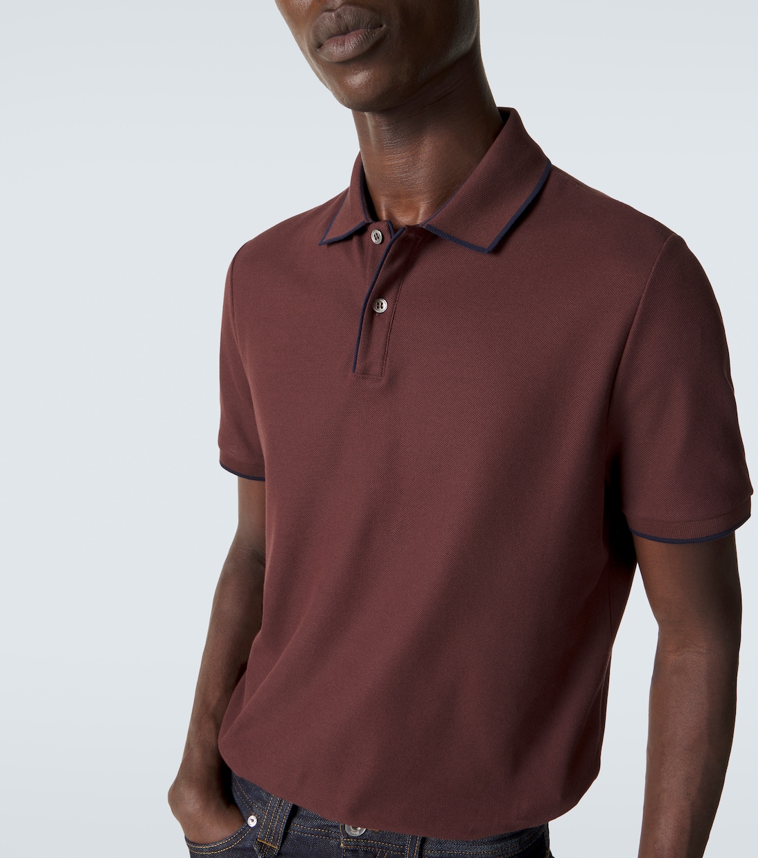 Brentwood cotton-blend piqué polo shirt | Loro Piana
