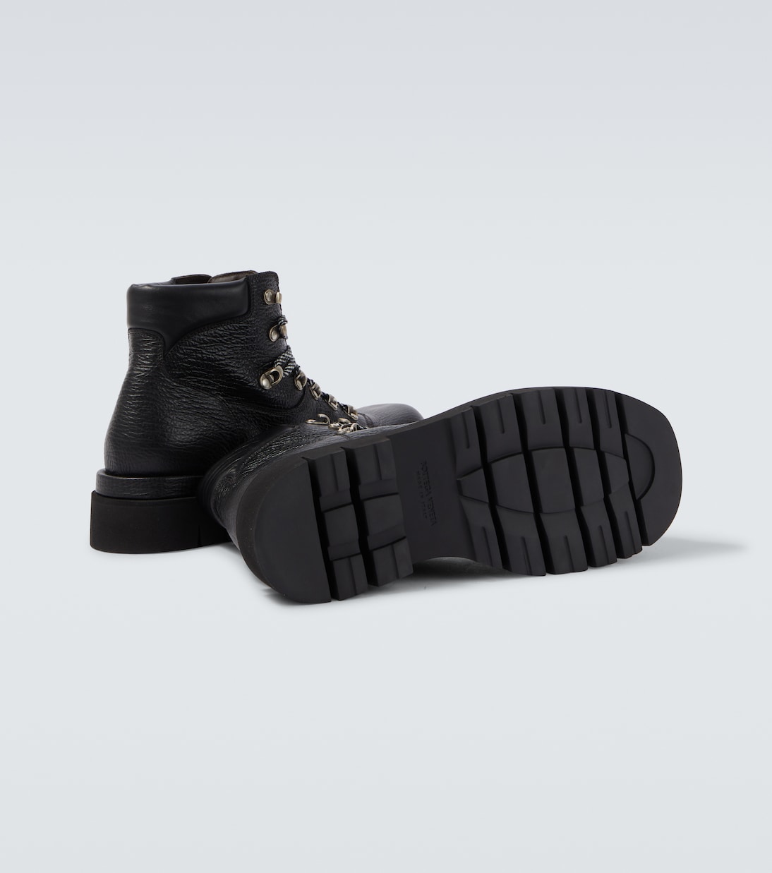 Lug leather lace-up boots | Bottega Veneta