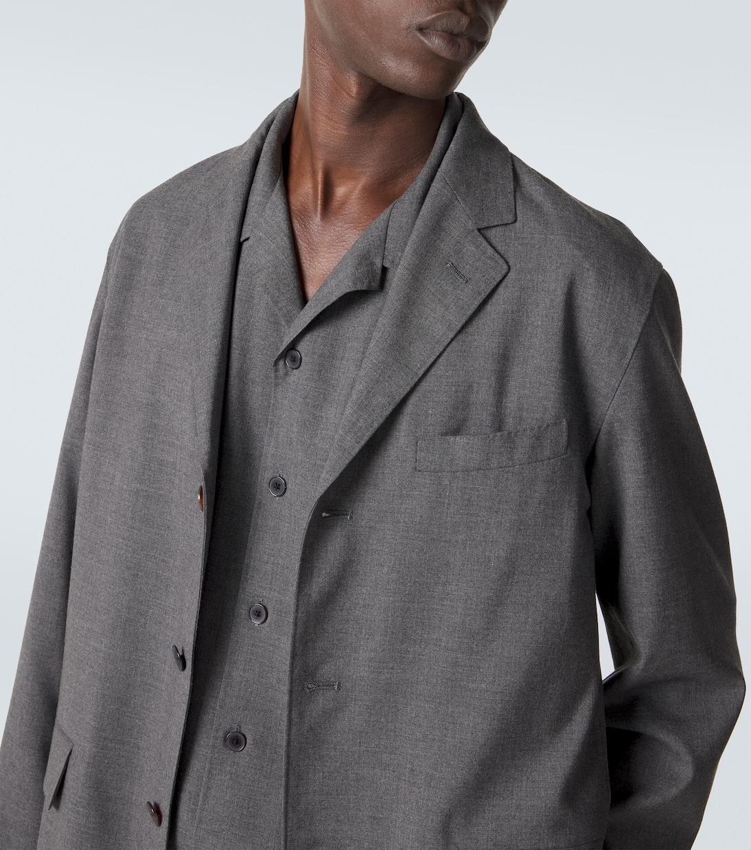 Cashmere poplin blazer | Auralee