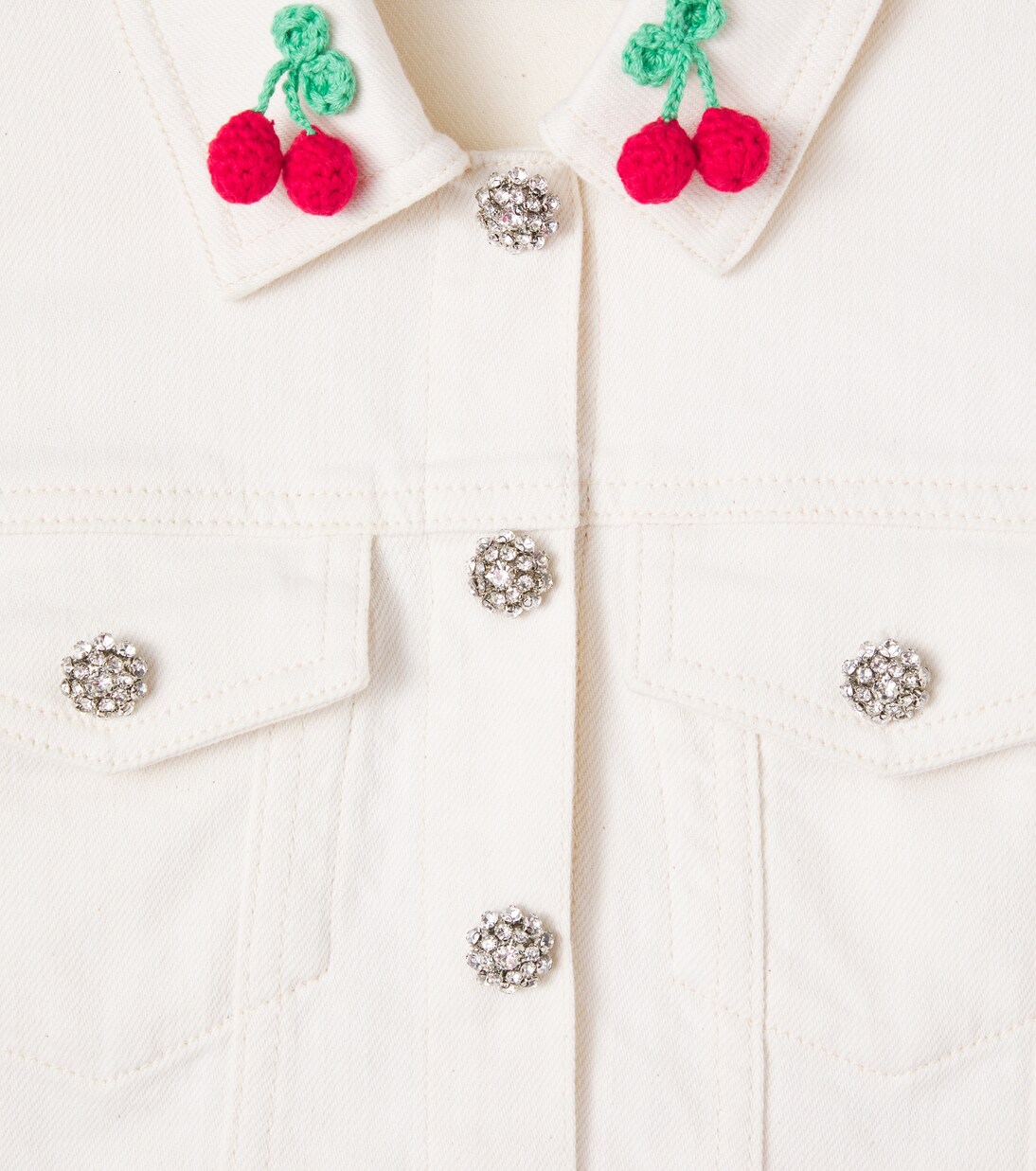 Veste en jean à cristaux | Self-Portrait Kids