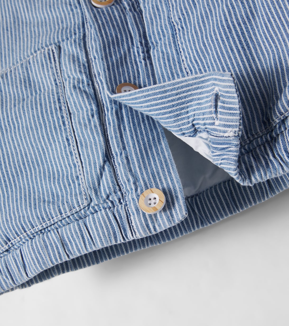 Baby Algaida striped denim jacket | 1 + in the Family