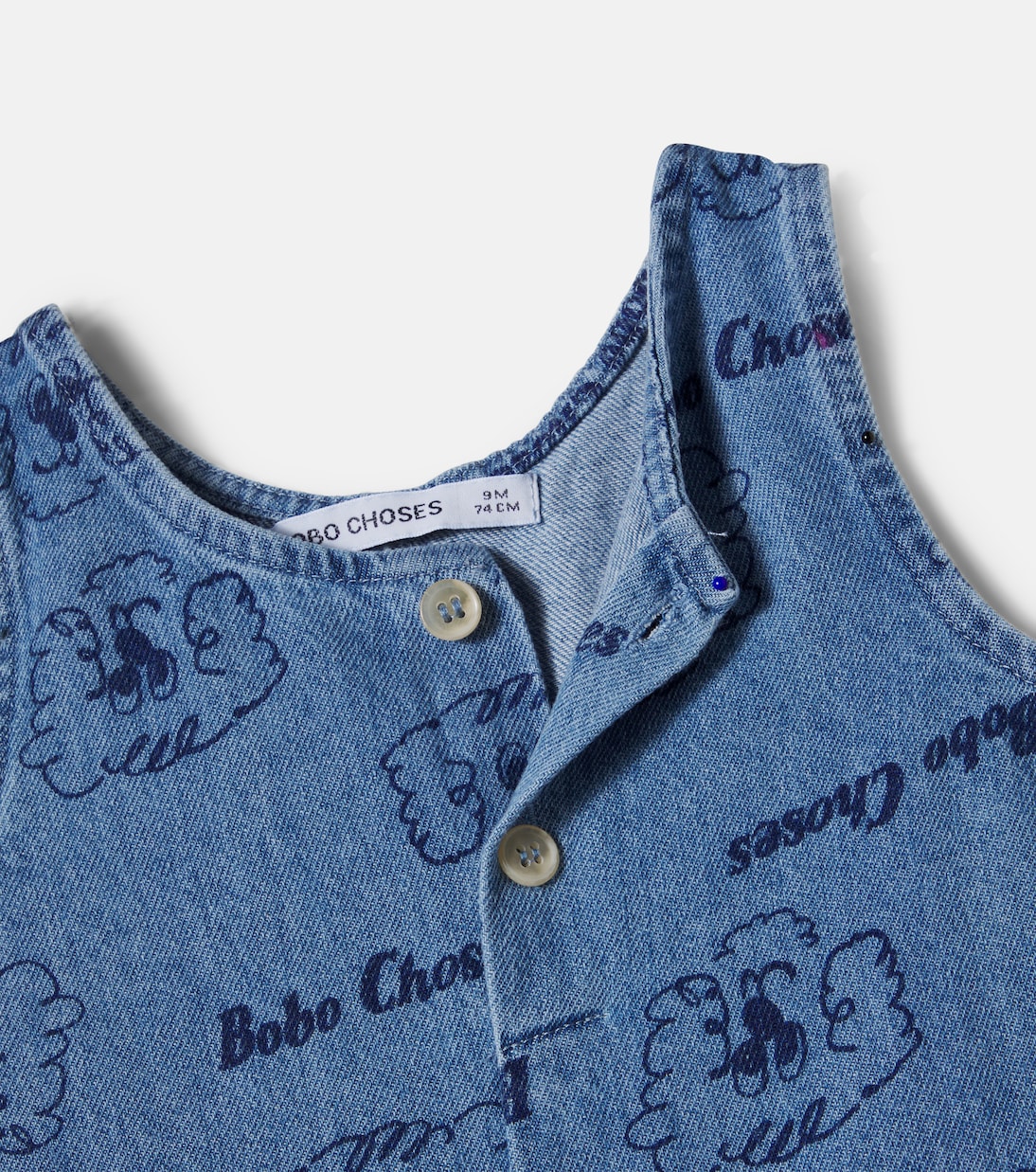 Baby Spieler Pickles The Dog aus Denim | Bobo Choses