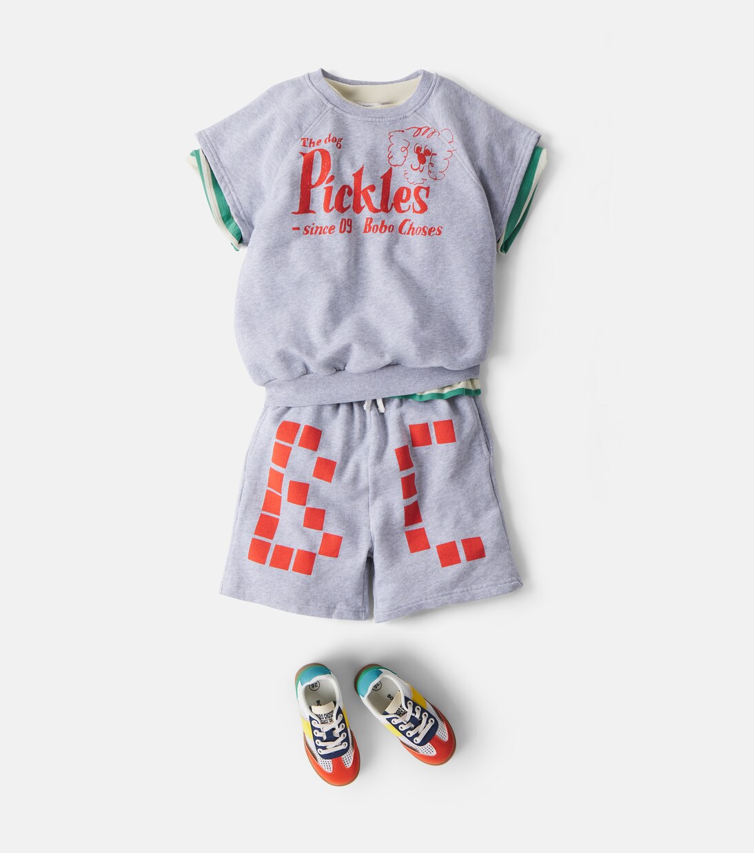Pickles The Dog cotton fleece T-shirt | Bobo Choses