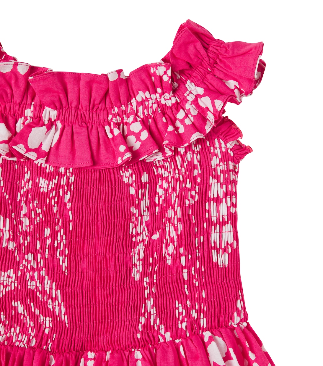 Bedrucktes Kleid Amber aus Baumwolle | Poupette St Barth Kids