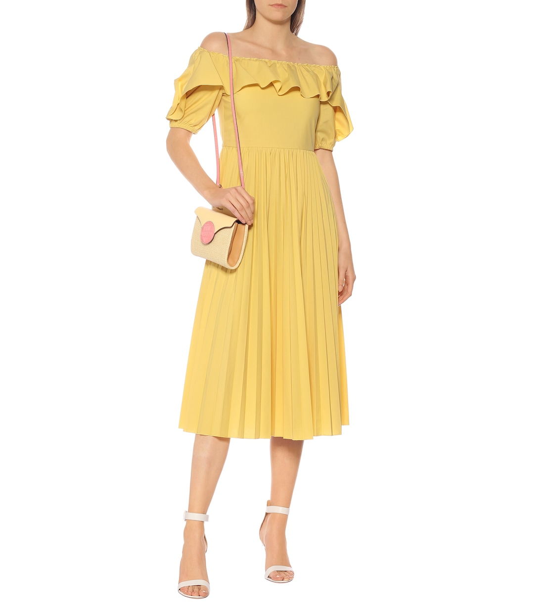 Abito plissé in misto cotone | REDValentino
