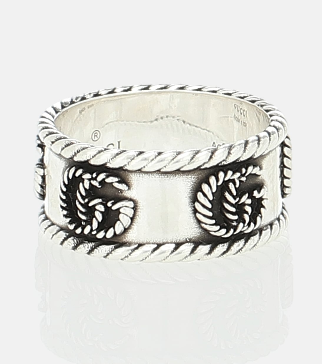 Anello Doppia G in argento sterling | Gucci
