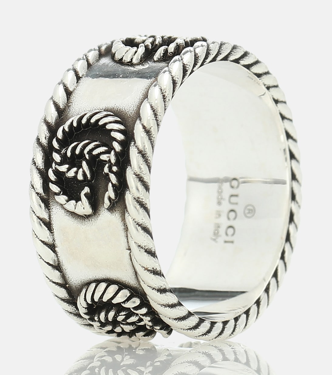 Anello Doppia G in argento sterling | Gucci