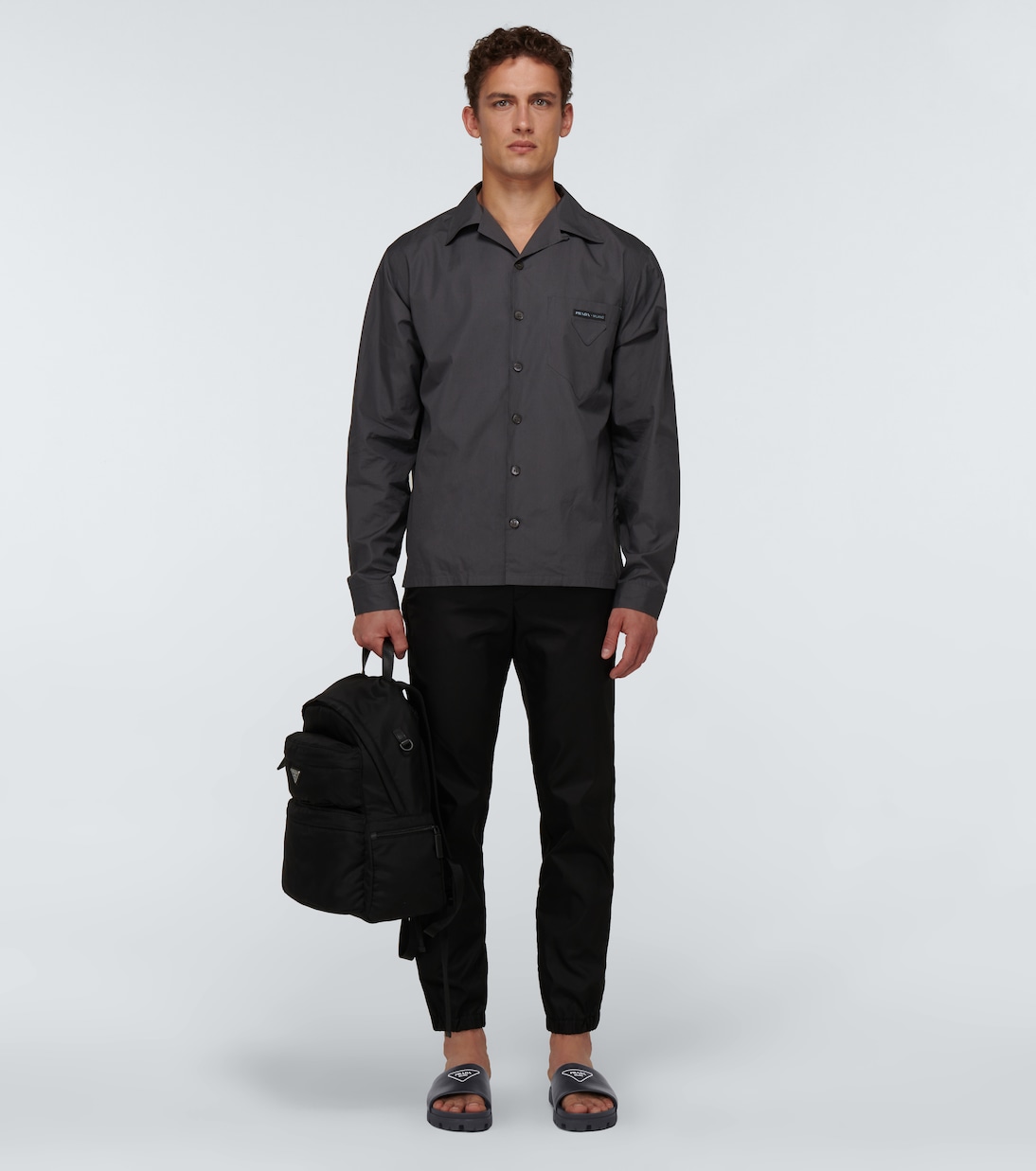 Pantoletten aus Leder | Prada