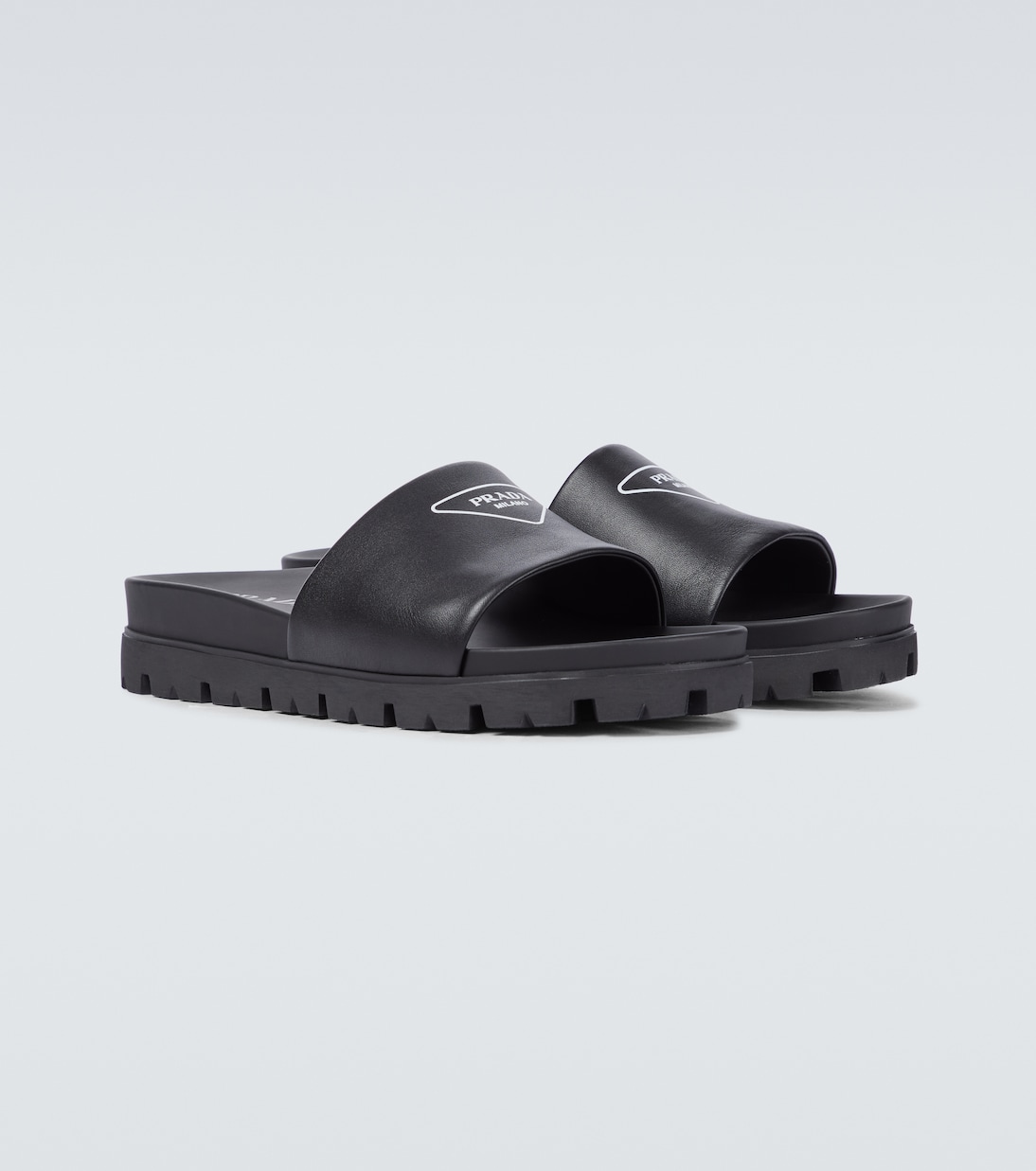 Pantoletten aus Leder | Prada