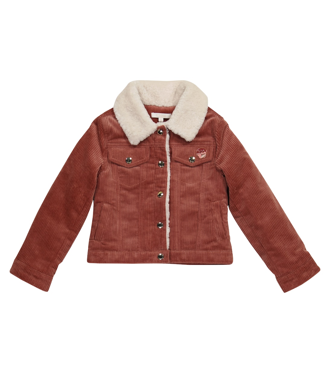 Stretch-cotton corduroy jacket | Chloé Kids
