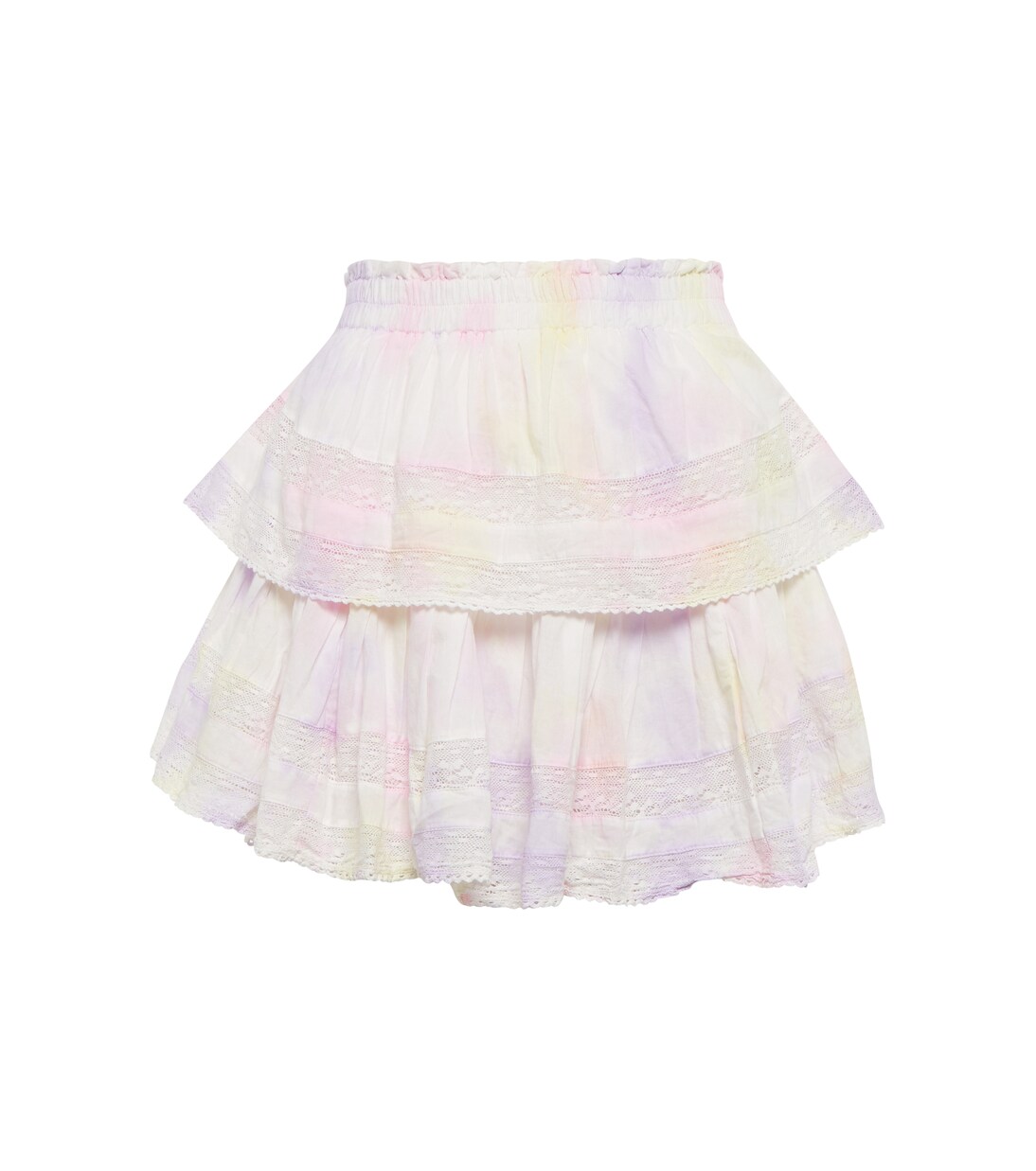 Ruffled cotton miniskirt | LoveShackFancy