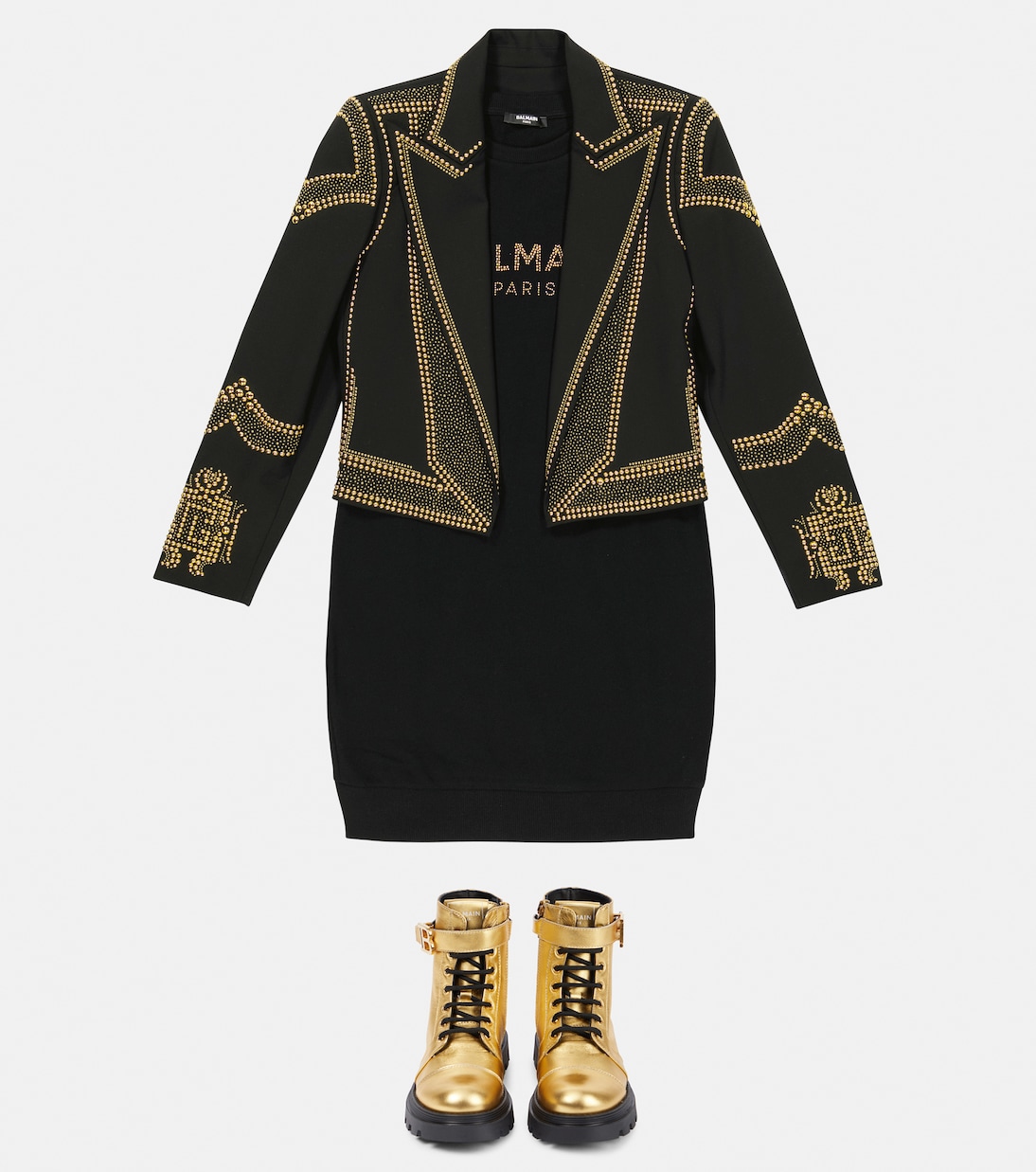 Verzierte Jacke aus Wolle | Balmain Kids
