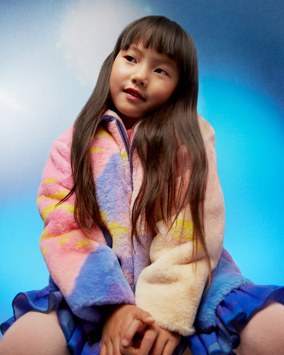 Abrigo de piel sintética estampado | Stella McCartney Kids