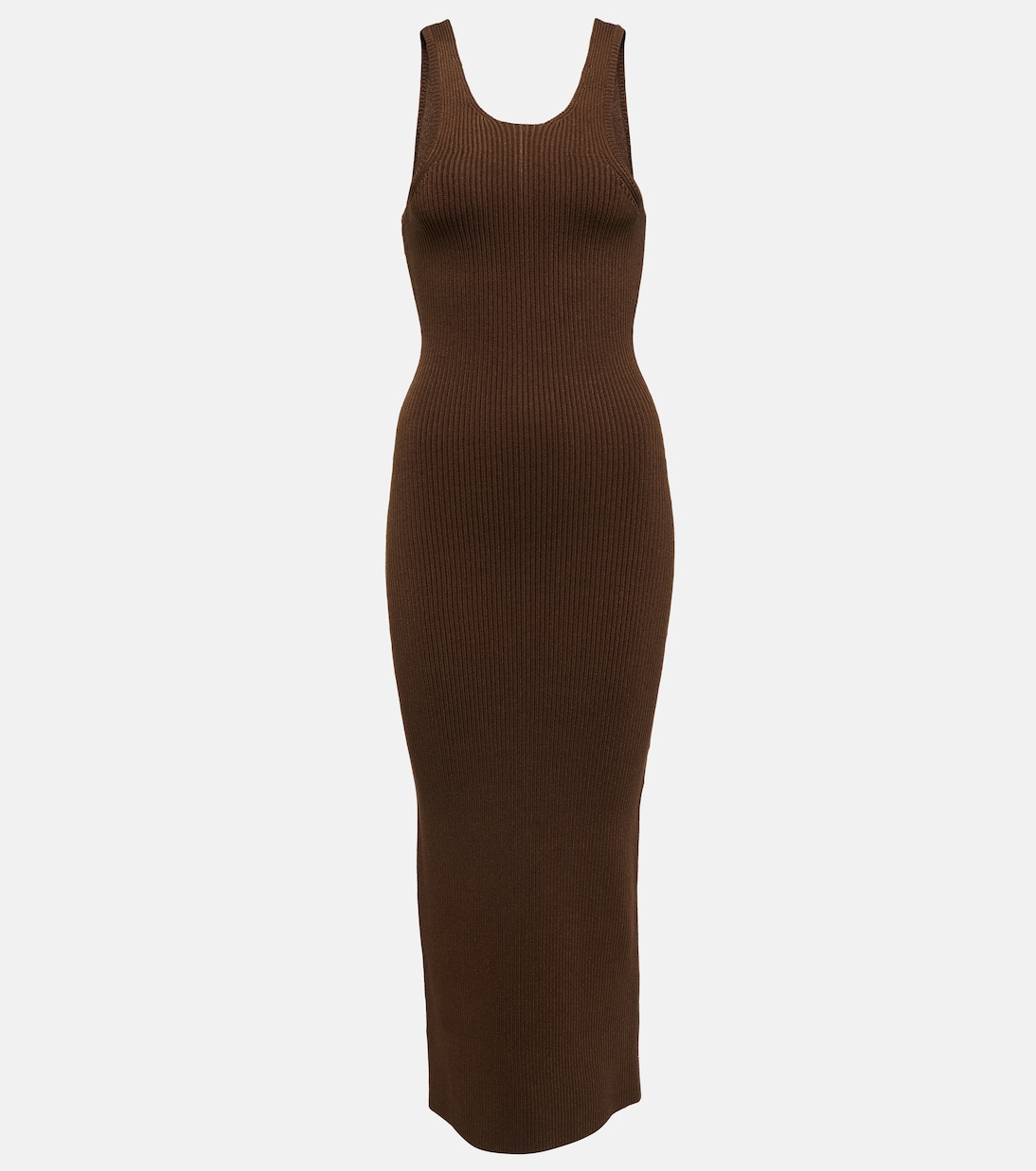 Ribbed-knit tank midi dress | Toteme