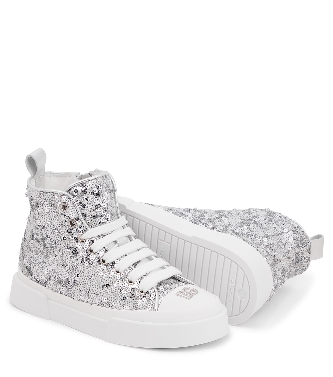 Portofino sequined sneakers | Dolce&Gabbana Kids