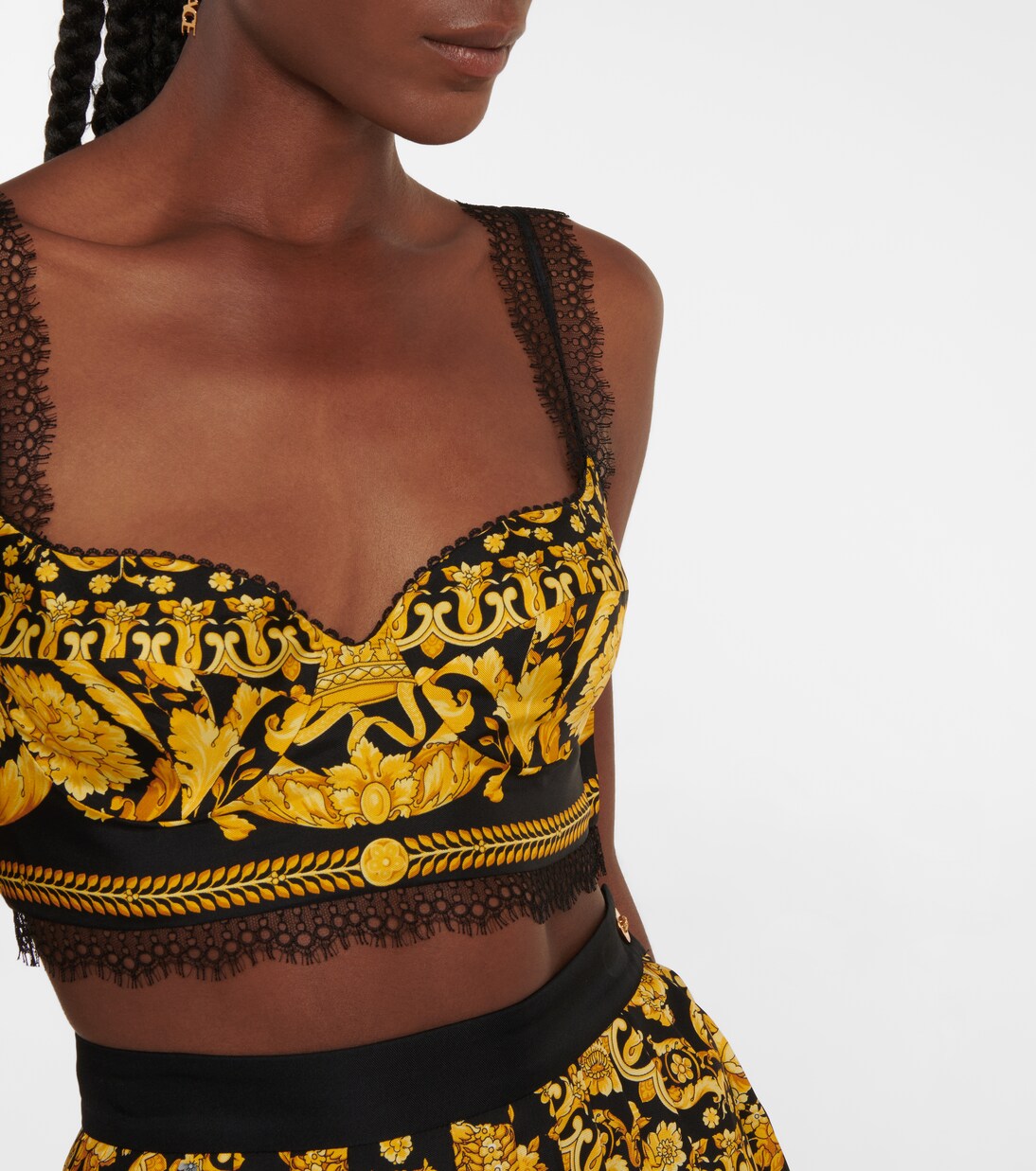 Versace lace top discount