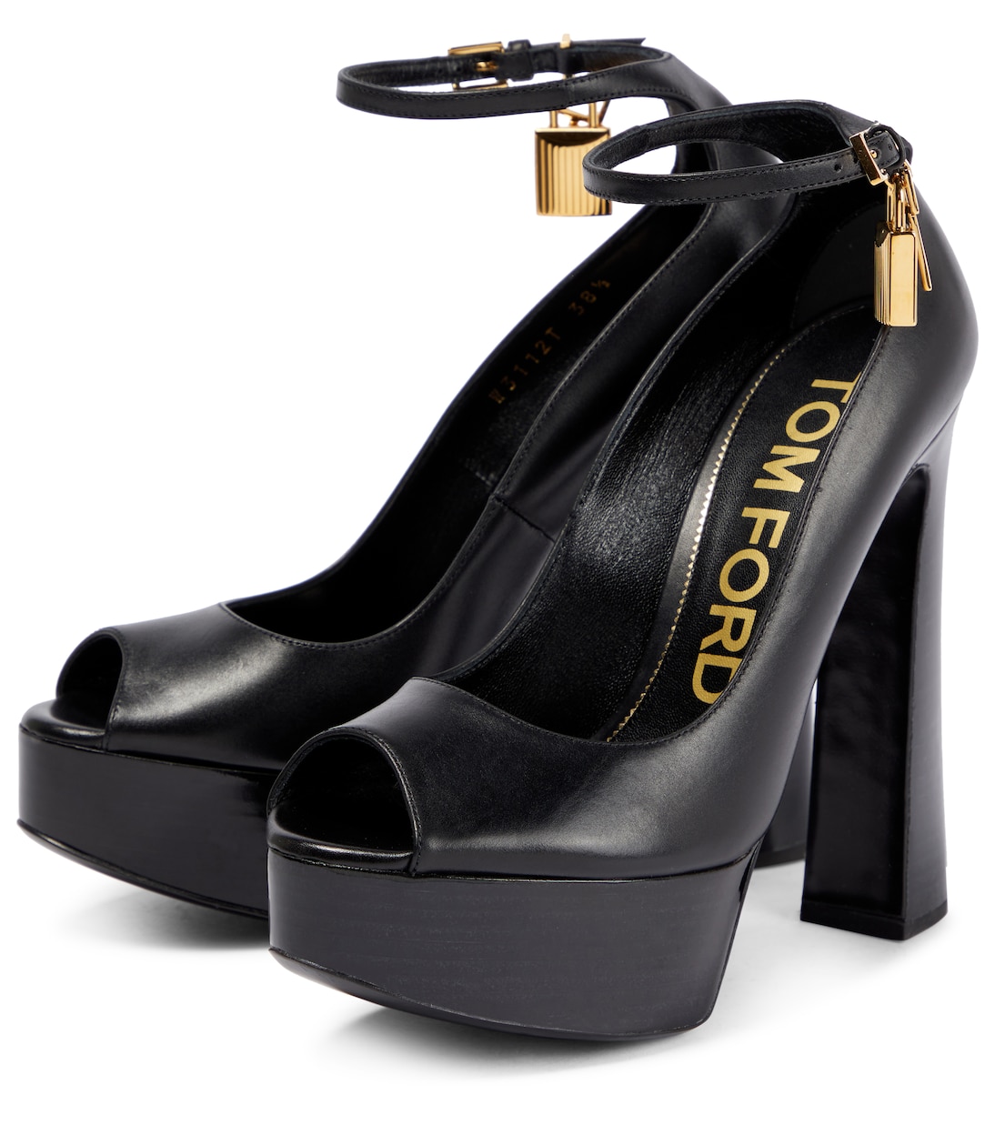 Padlock platform leather sandals | Tom Ford