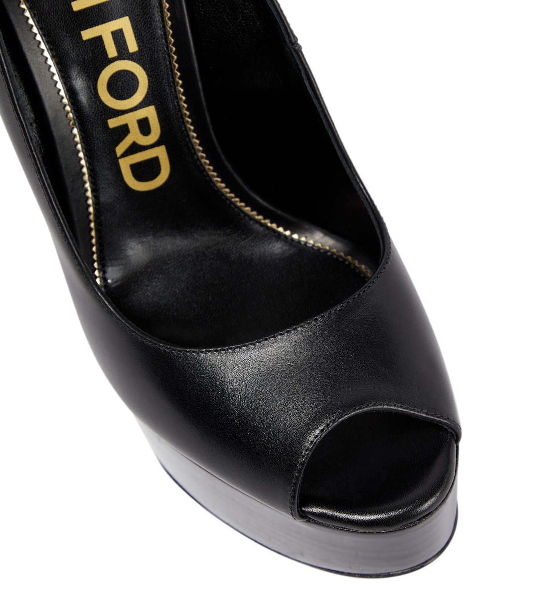 Padlock platform leather sandals | Tom Ford