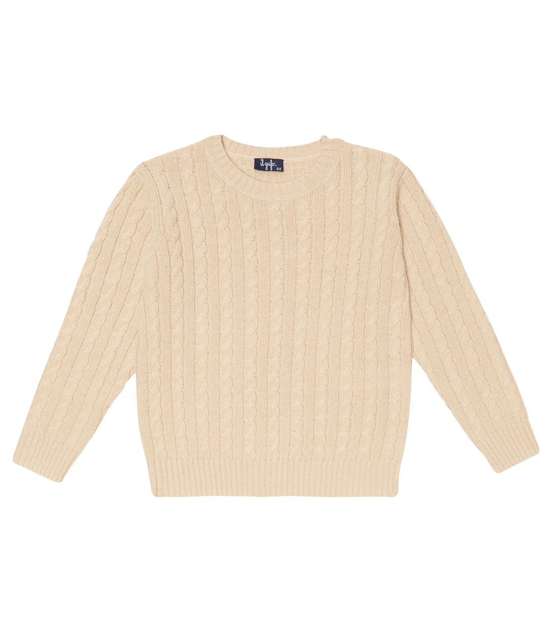 Pullover in lana a trecce | Il Gufo