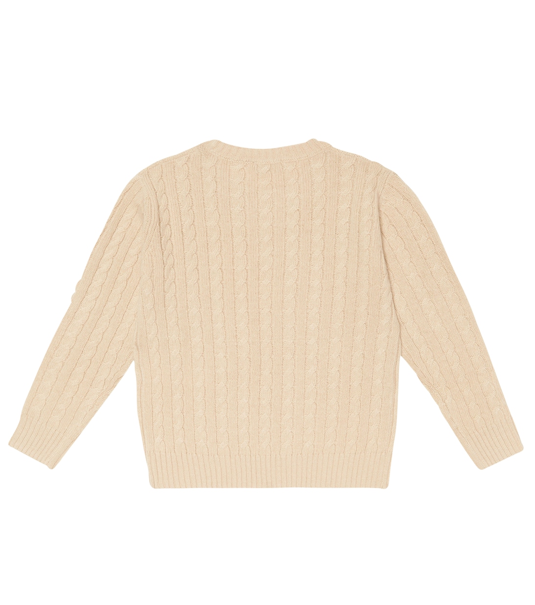 Pullover in lana a trecce | Il Gufo