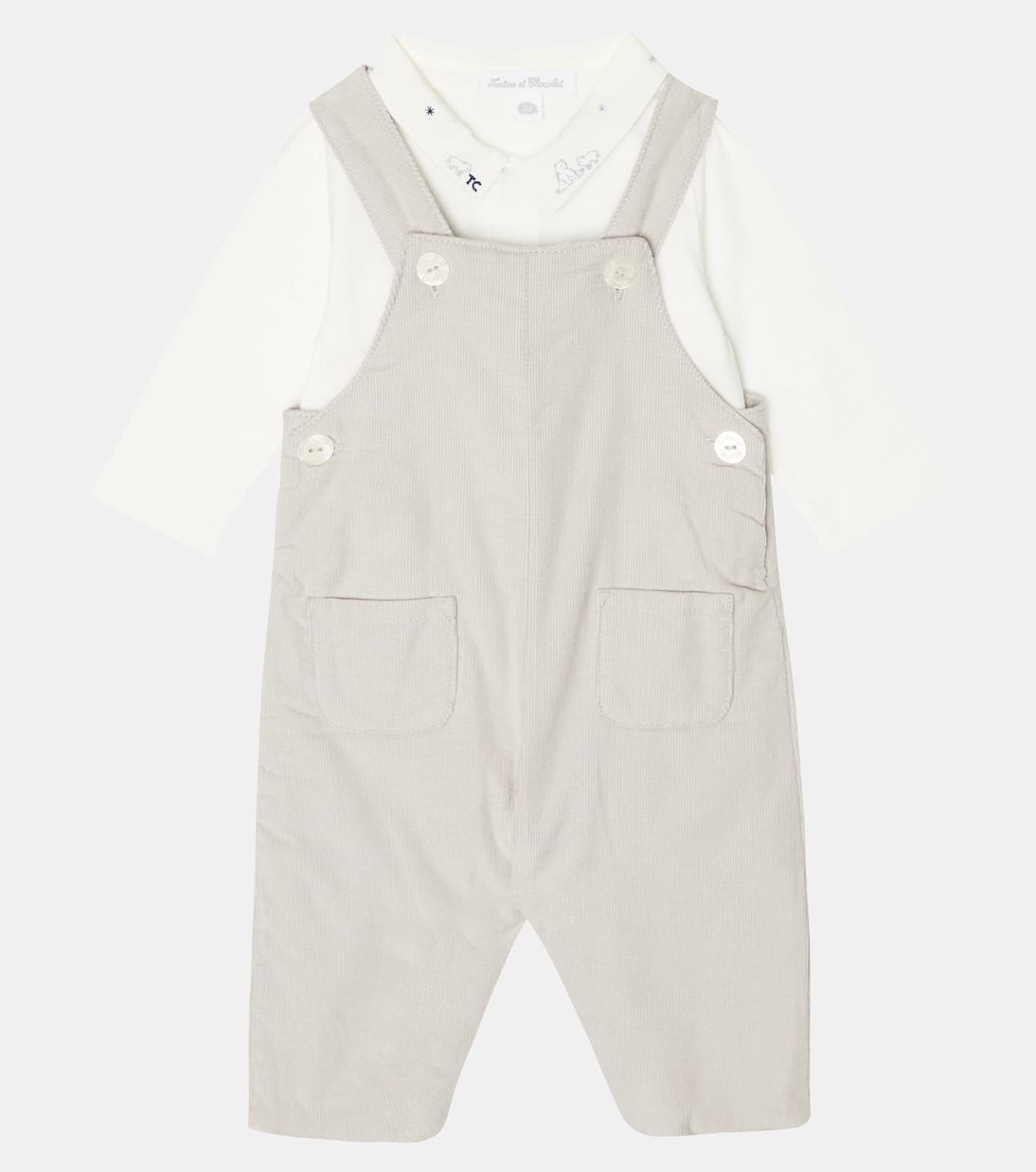 Baby bodysuit and overalls set | Tartine et Chocolat