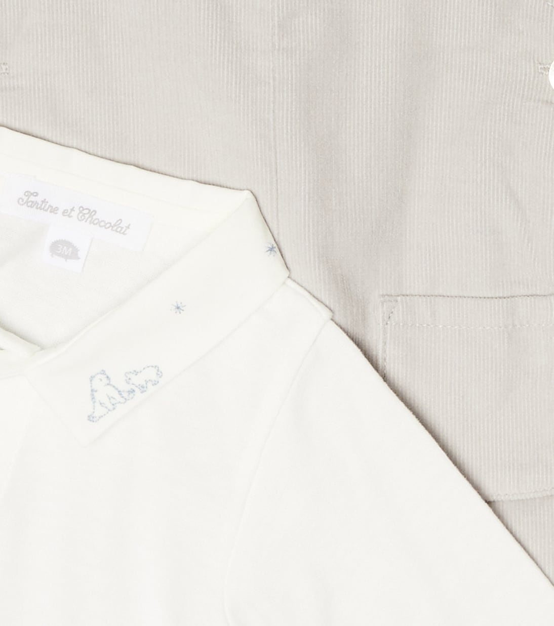 Baby bodysuit and overalls set | Tartine et Chocolat