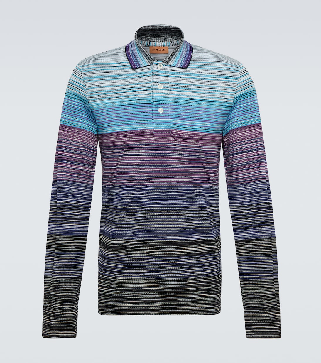 Polo de punto en algodón a rayas | Missoni