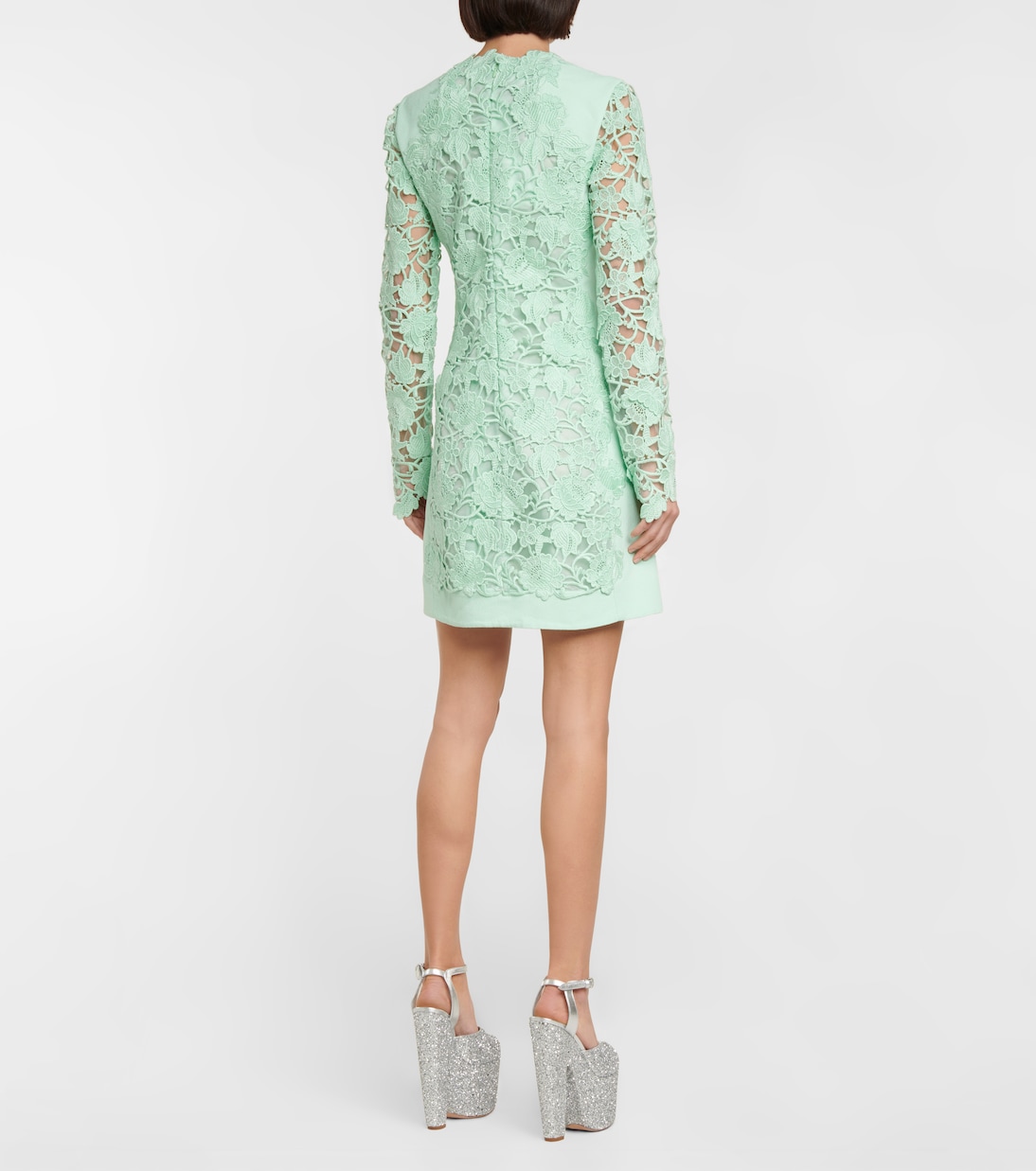 Embroidered cotton-blend minidress | Giambattista Valli