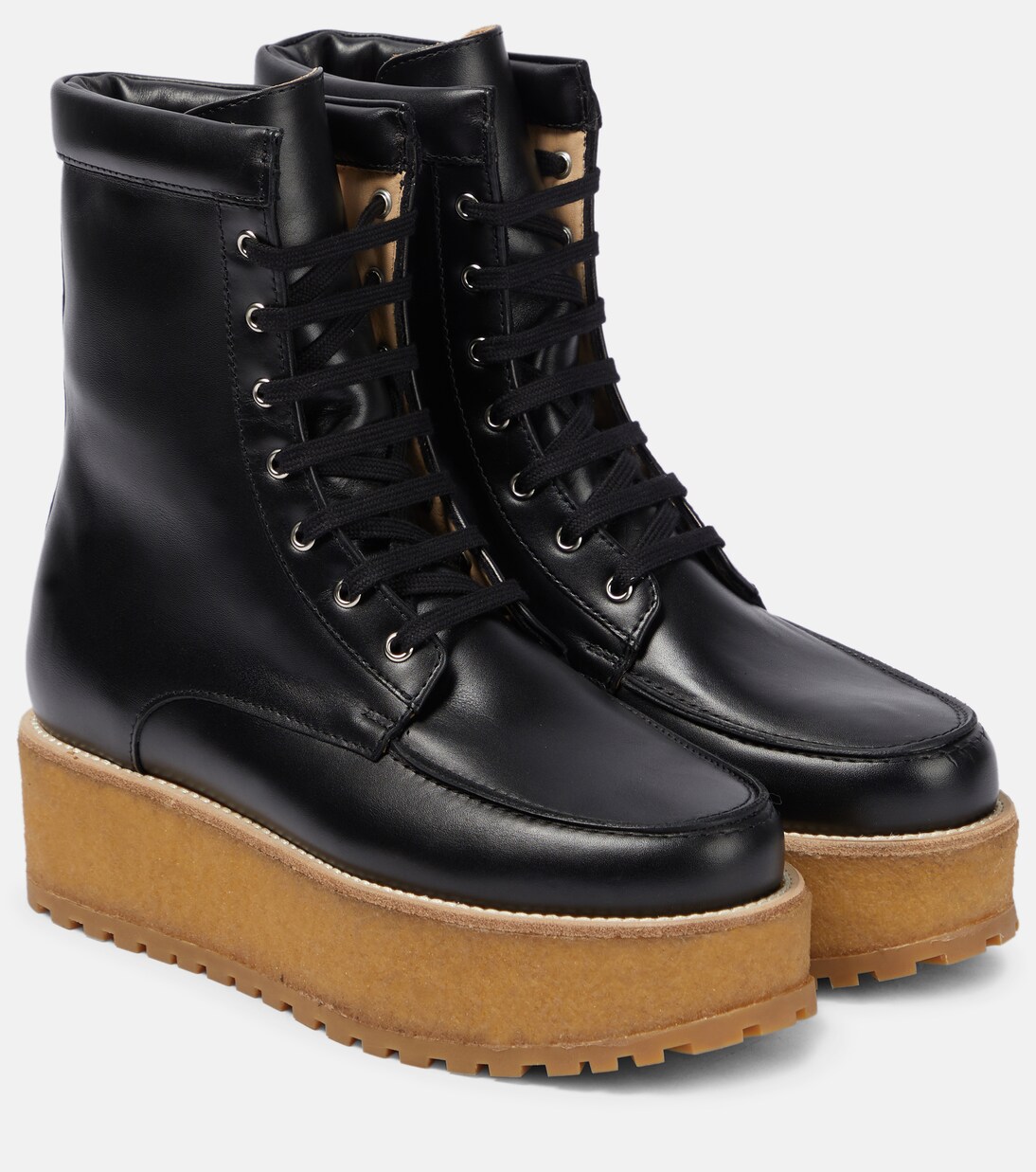Bottines David à plateforme en cuir | Gabriela Hearst