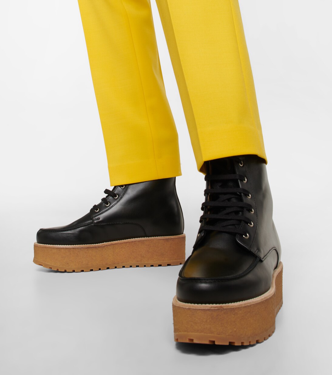 Bottines David à plateforme en cuir | Gabriela Hearst