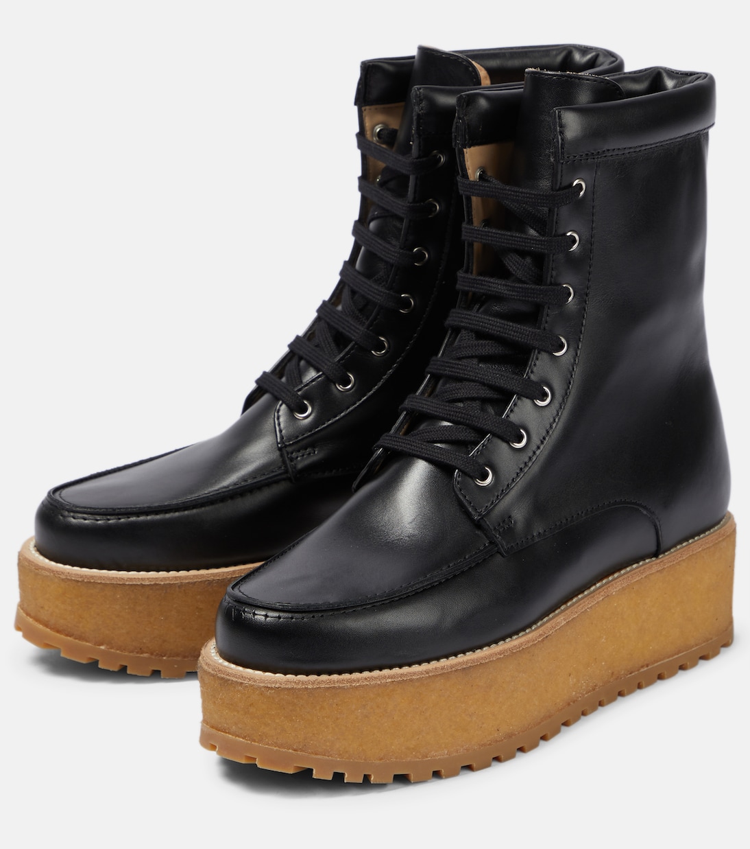 Bottines David à plateforme en cuir | Gabriela Hearst