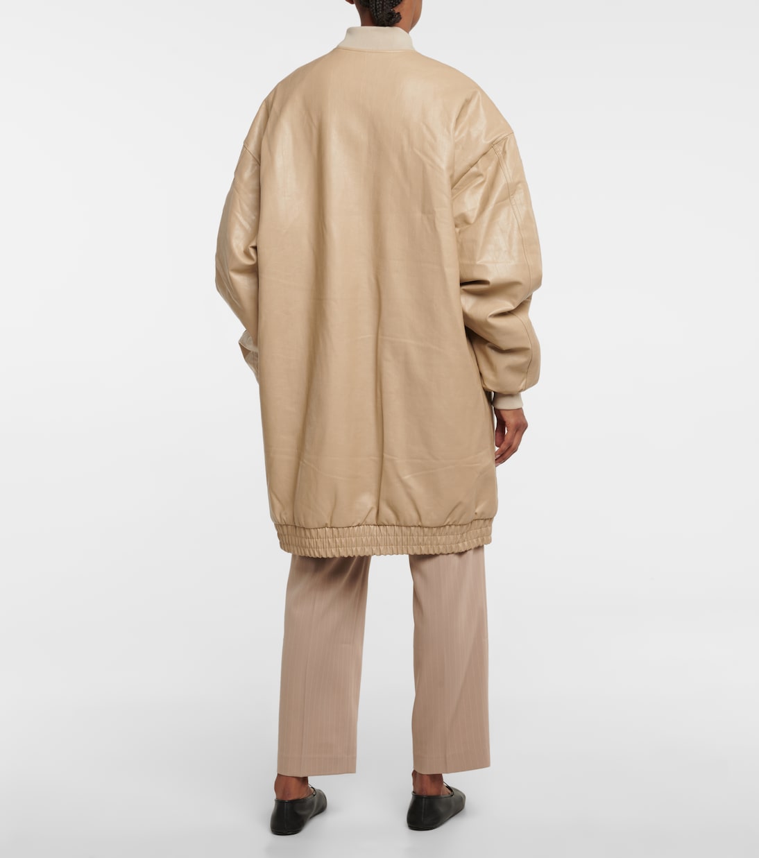 Oversize-Jacke aus Lederimitat | The Frankie Shop