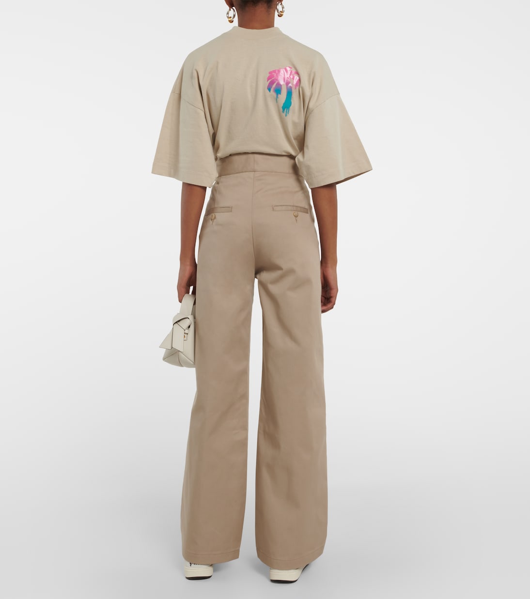 Weite Low-Rise-Hose | Palm Angels