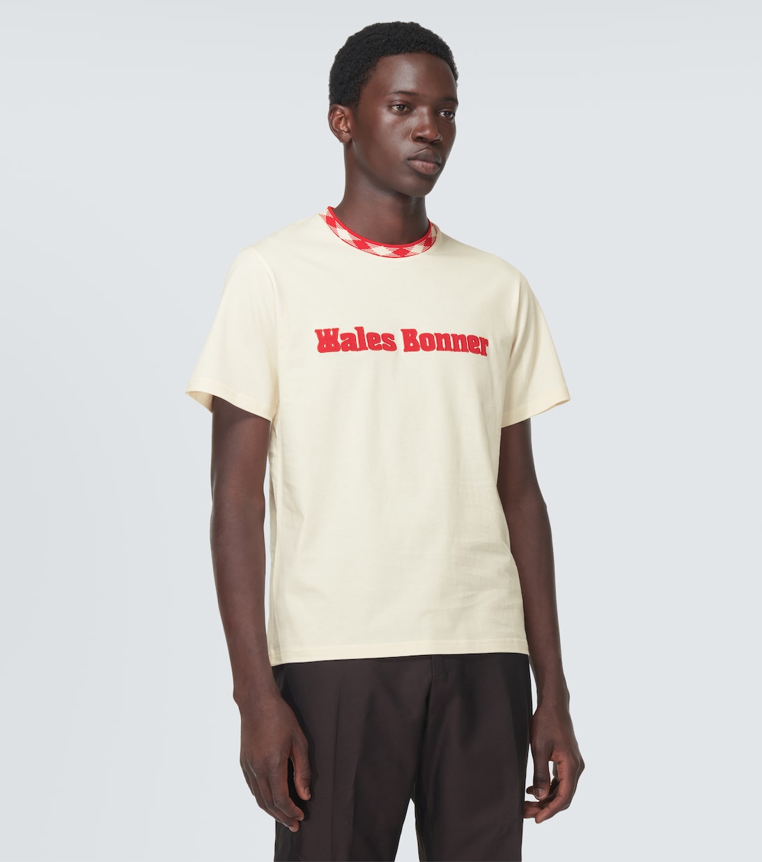 Original logo-appliqué cotton T-shirt | Wales Bonner