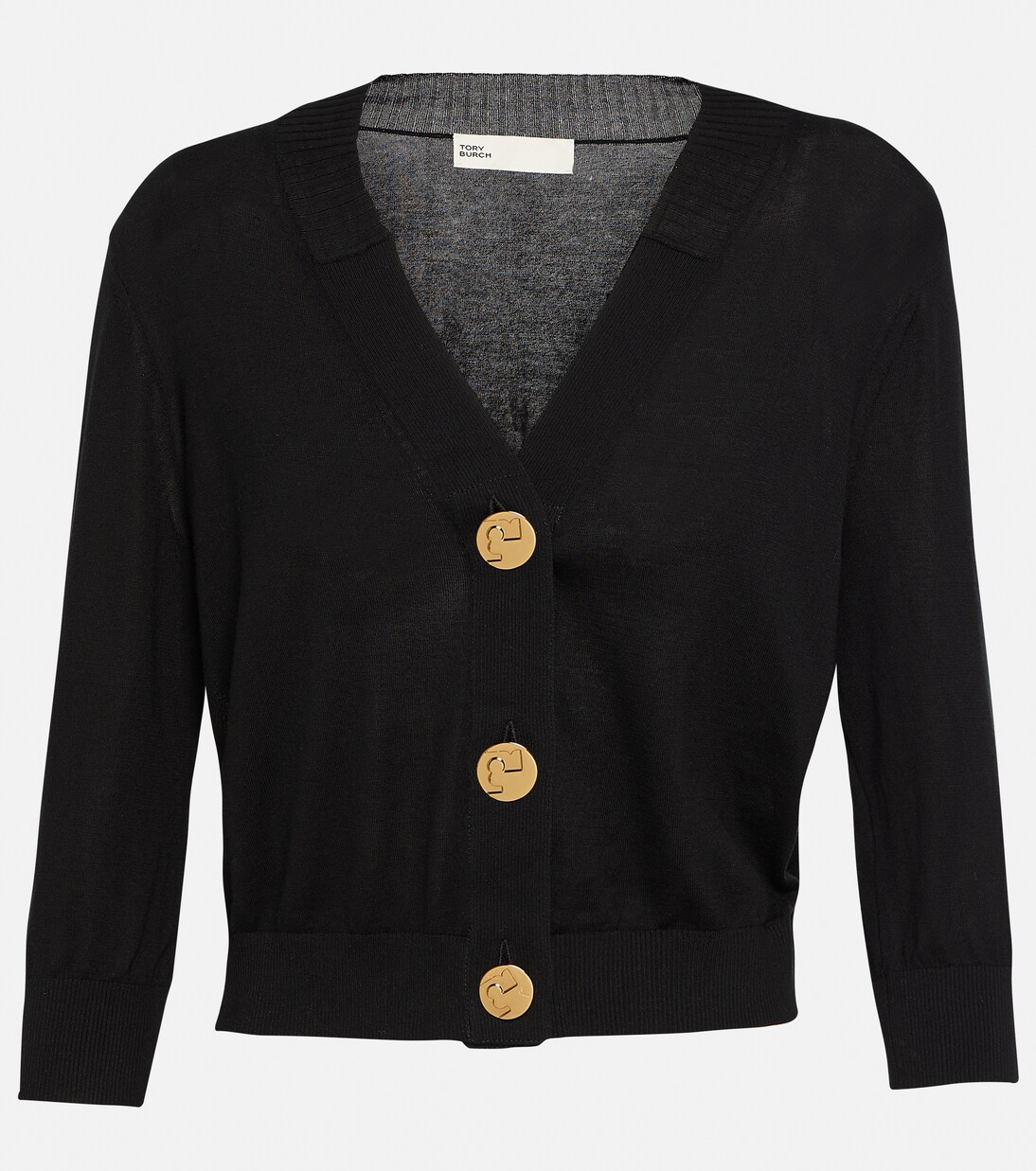 Cropped cotton cardigan | Tory Burch