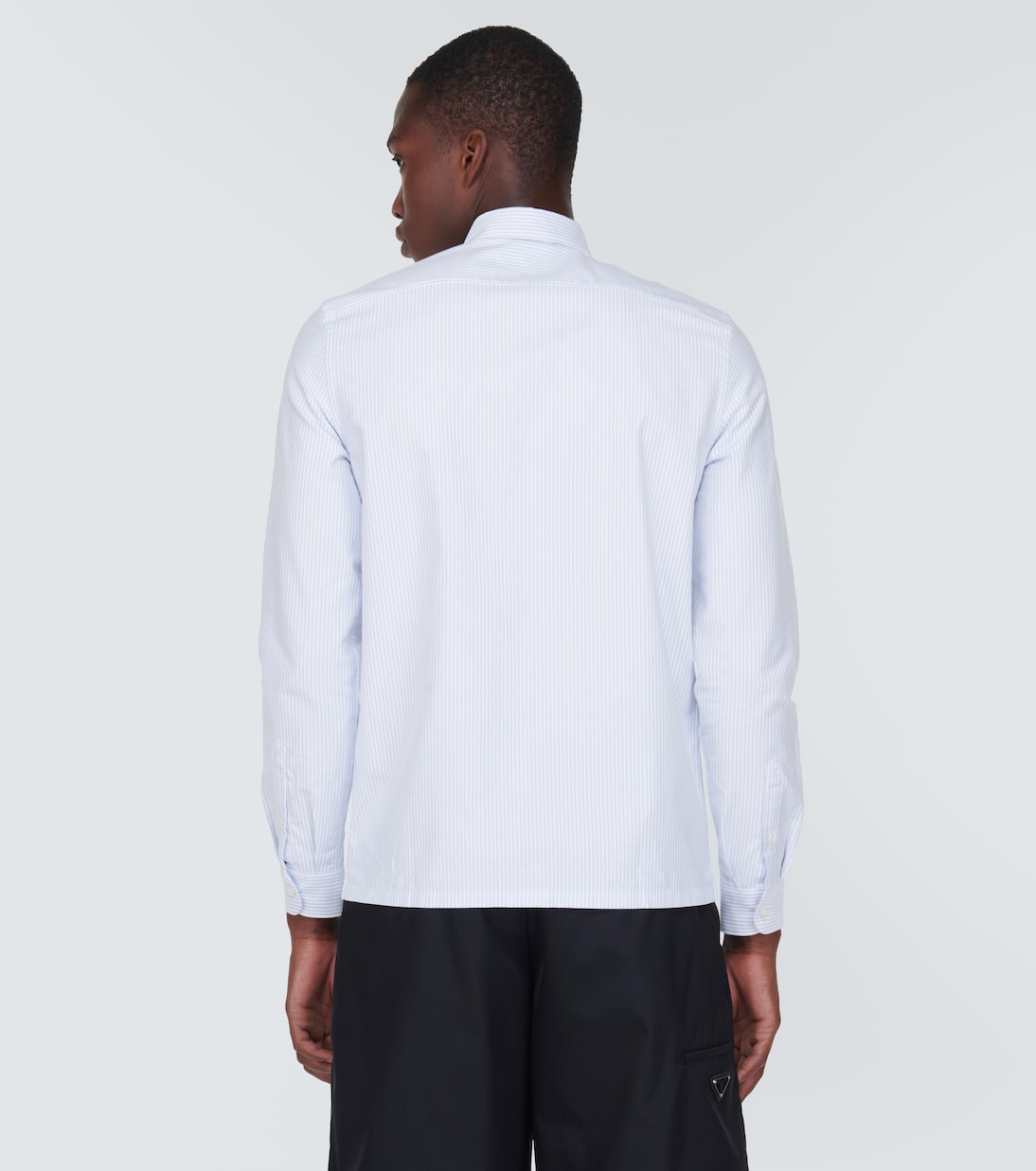 Camicia in popeline di cotone a righe | Prada