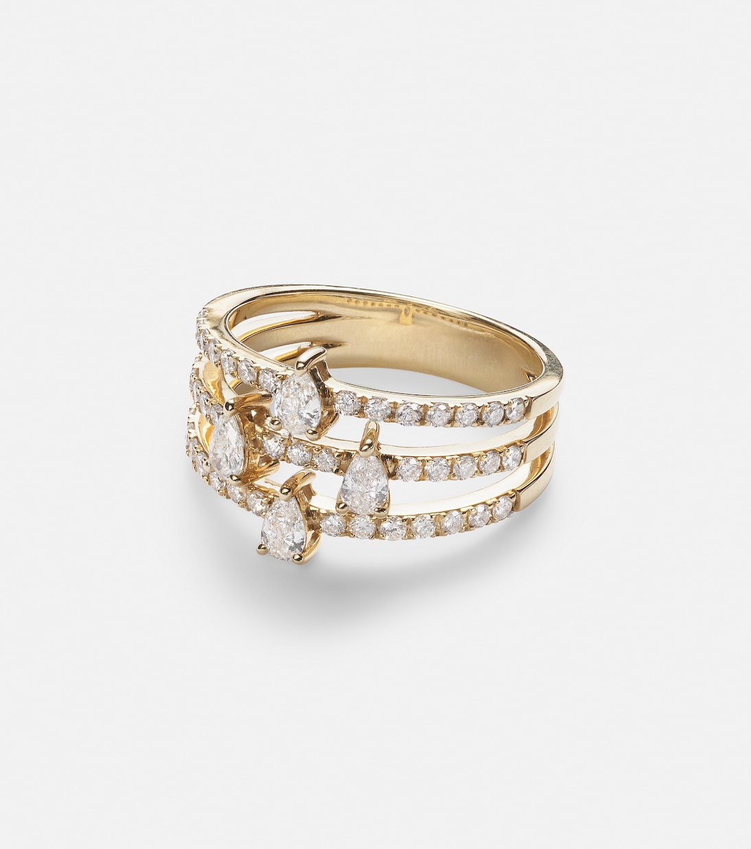 Anello in oro 18kt PERSÉE Hera con diamanti, gioiello chic per giovani