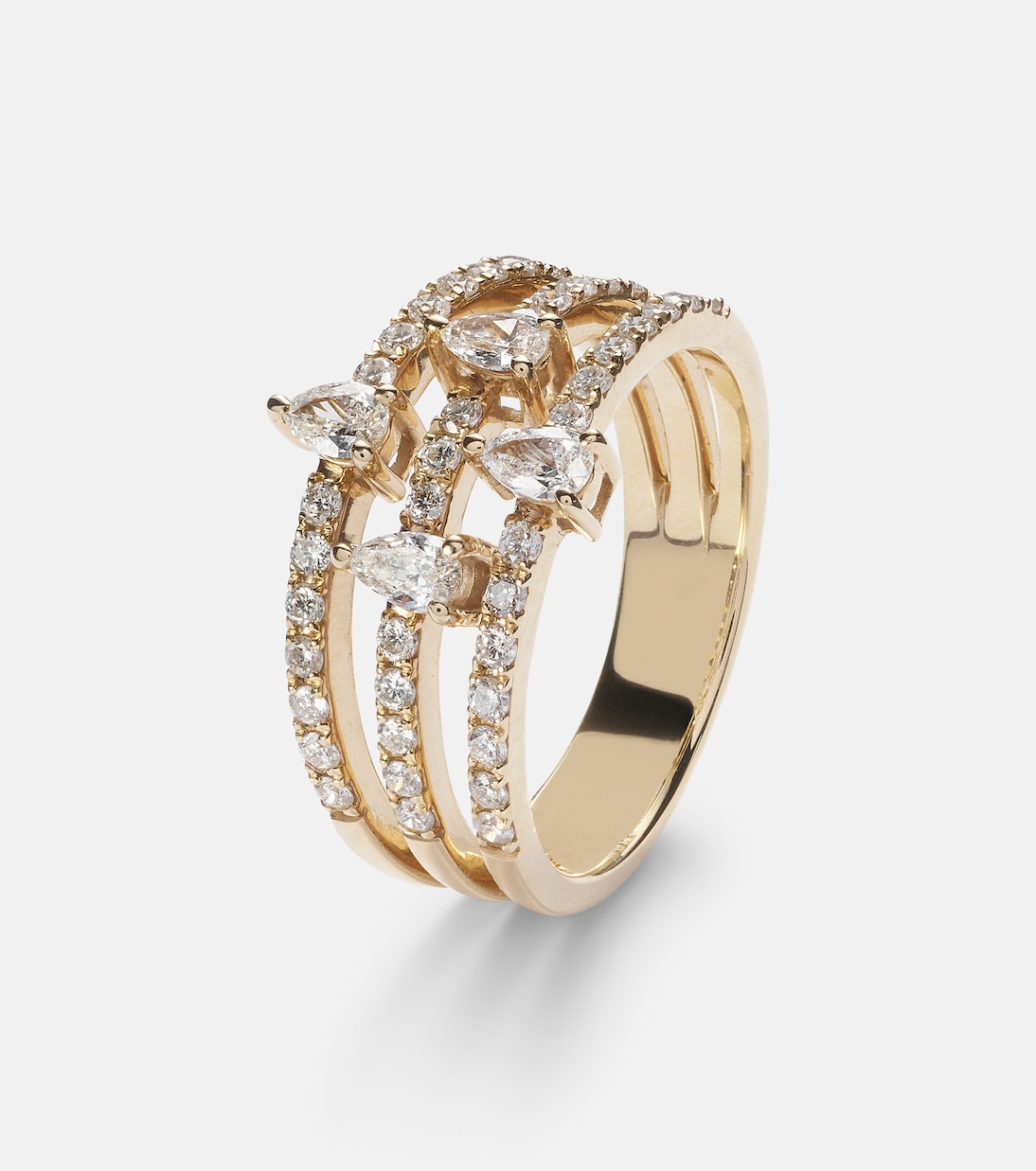 Anello in oro 18kt PERSÉE Hera con diamanti, gioiello chic per giovani