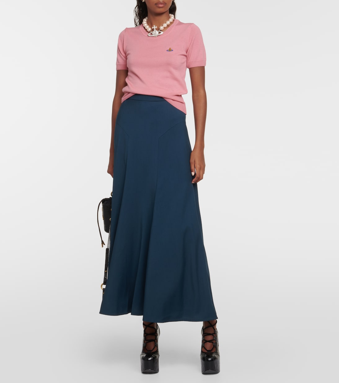 Jupe midi en laine vierge | Vivienne Westwood