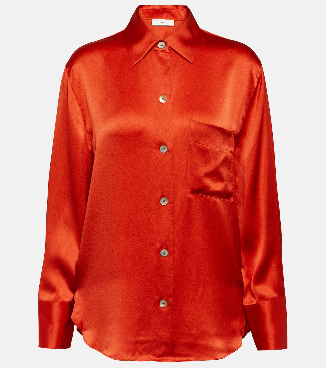 Silk satin blouse | Vince