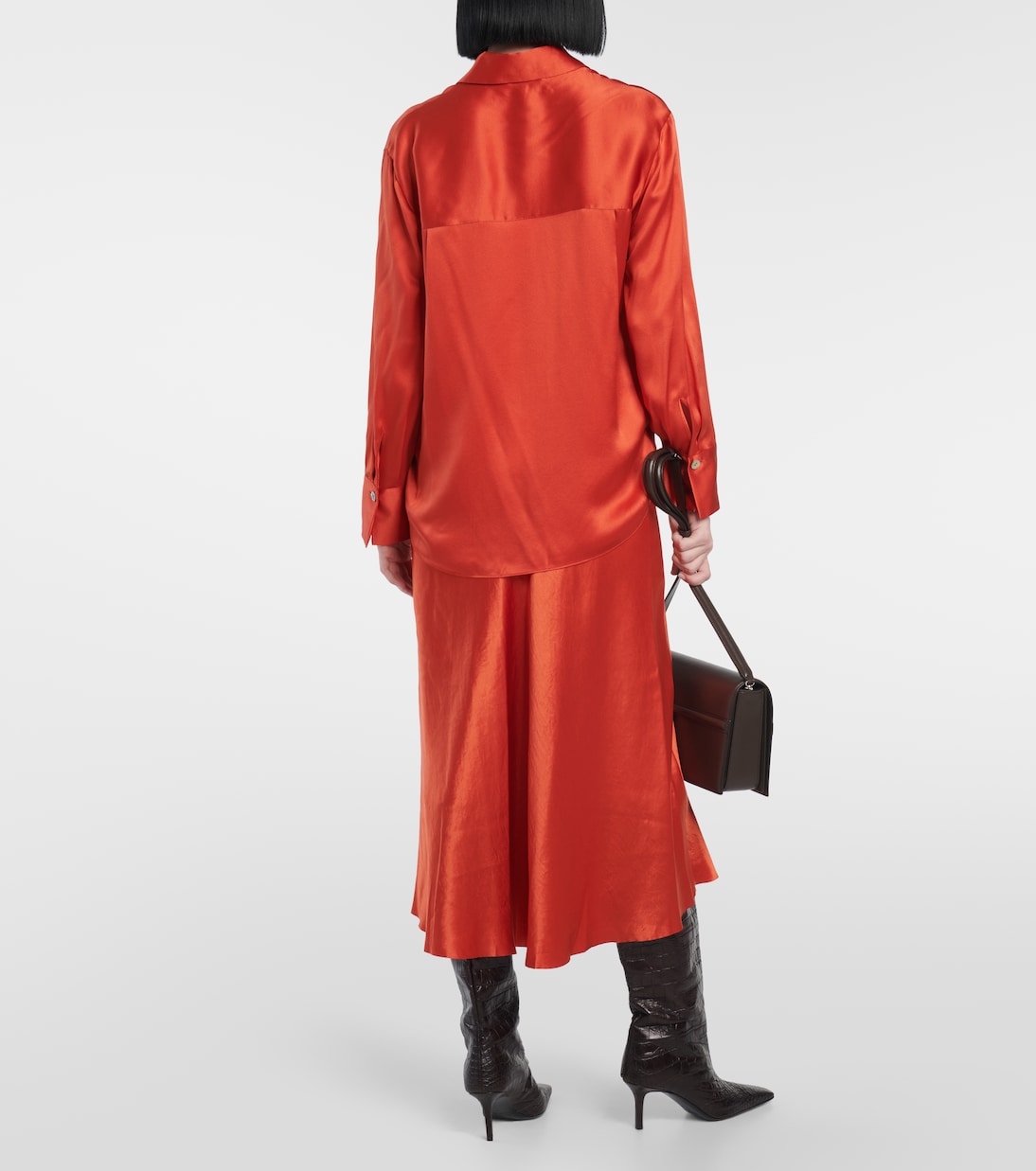 Silk satin blouse | Vince